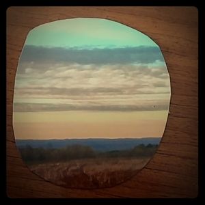 Sunset Mountain Refrigerator Magnet